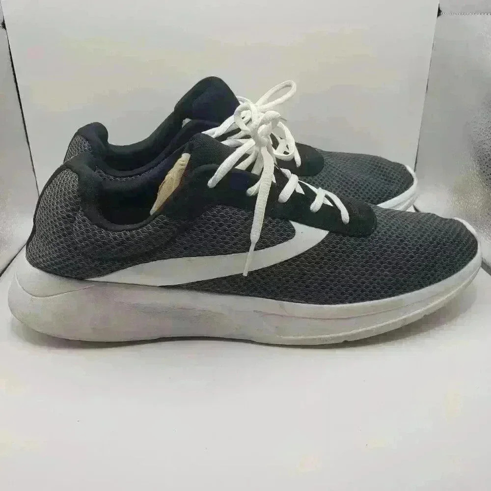 Athletic Works Men's Sport Mesh Memory Foam  Jogger Trainer Sneakers Black Sz 13